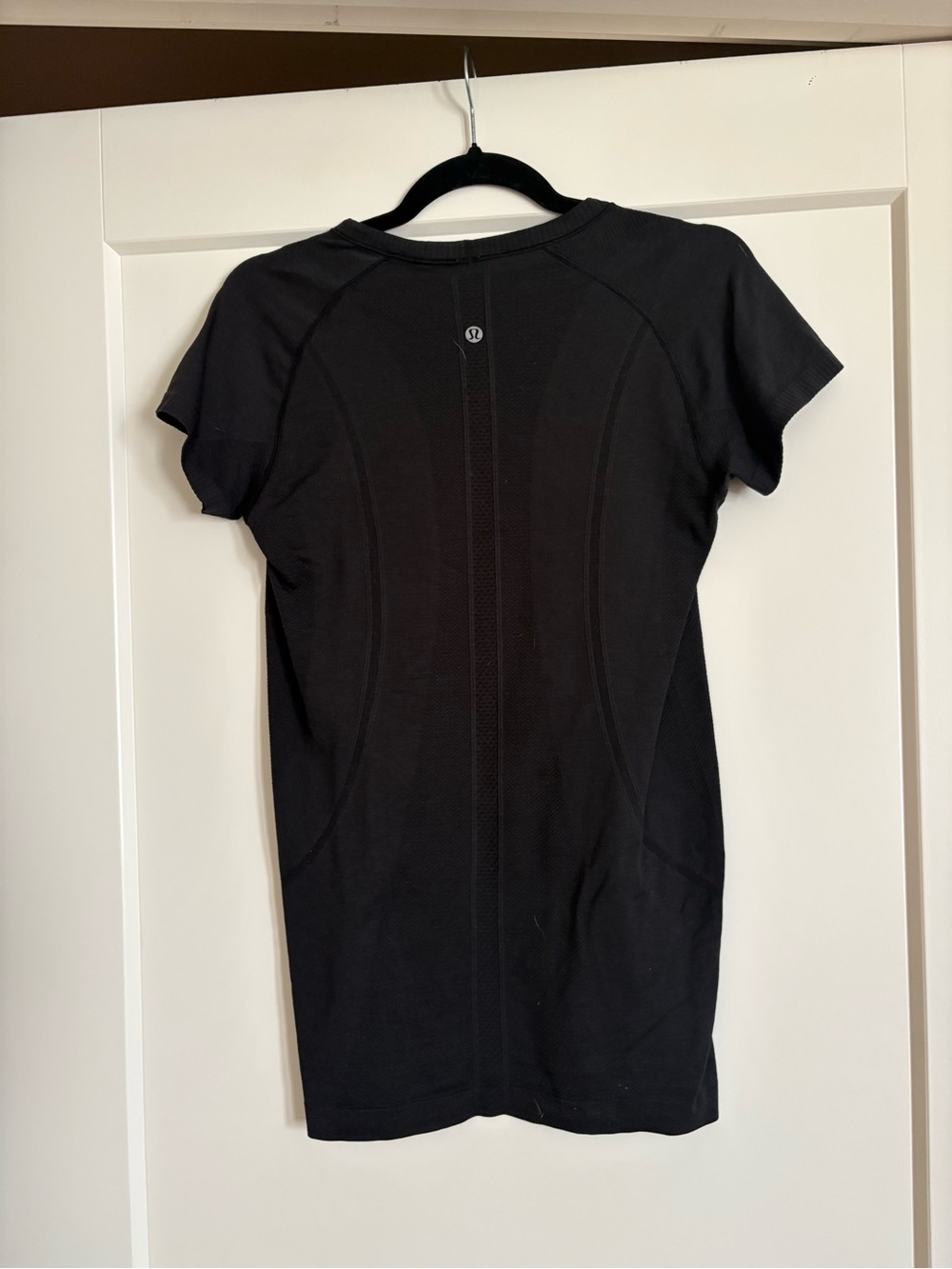 lululemon athletica Black Short-Sleeve Seam Detail Top